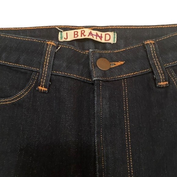 J Brand‎ Womens 27 Cuffed Hem Jean Dark Wash New - Picture 5 of 8